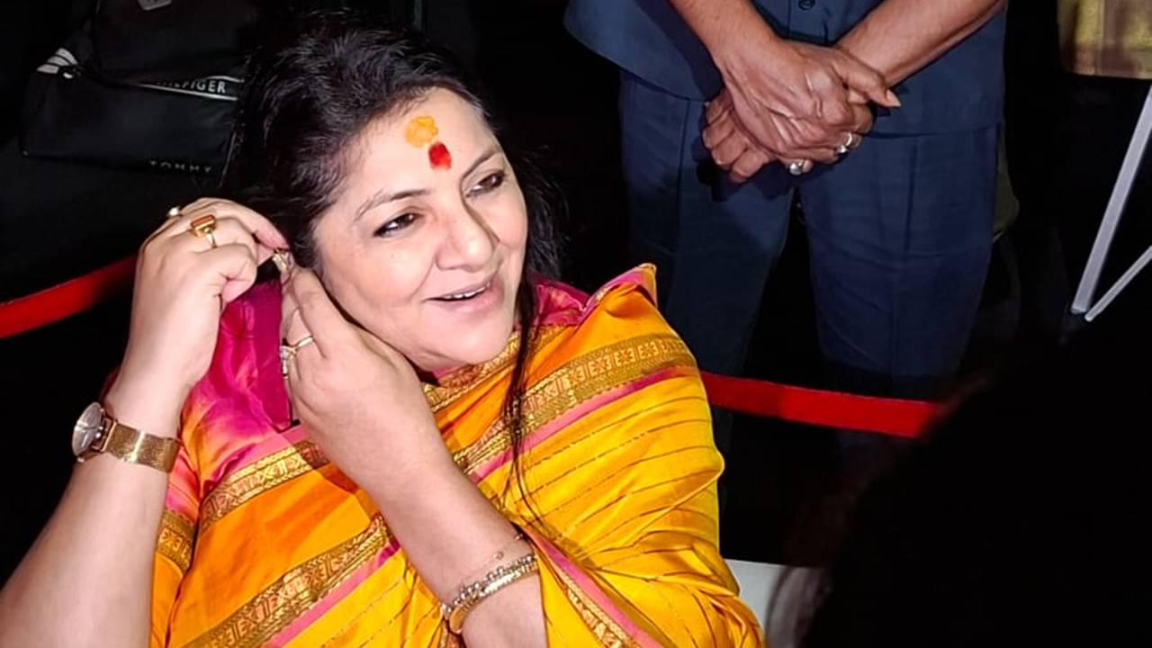 ‘আখরি সওয়াল’ ছবির প্রচারানুষ্ঠানে লকেট চট্টোপাধ্যায়।