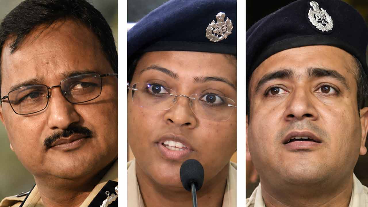 (বাঁ দিক থেকে) বিনীত গোয়েল, ইন্দিরা মুখোপাধ্যায় এবং অভিষেক গুপ্ত।