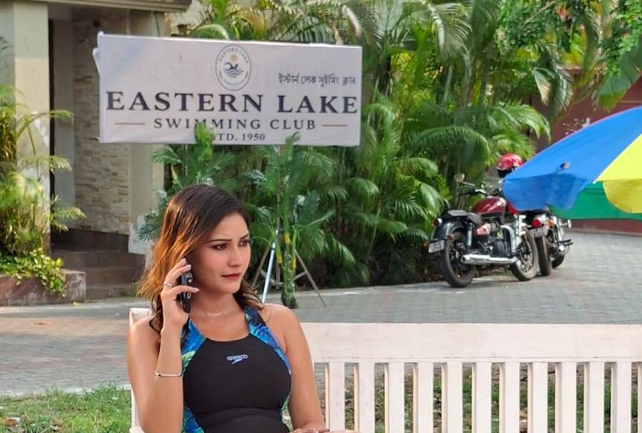শুটে ব্যস্ত কৌশাম্বী।