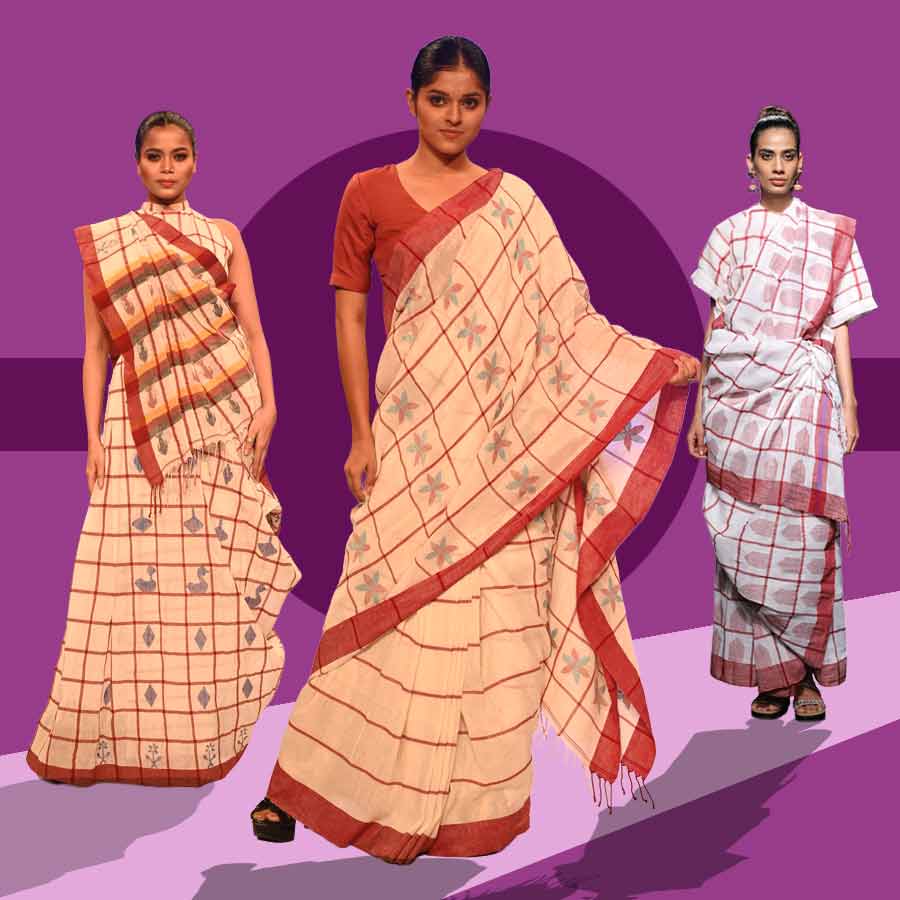 When Santhali saree reaches the global space, the story of Lipsa Hembrem and her creations