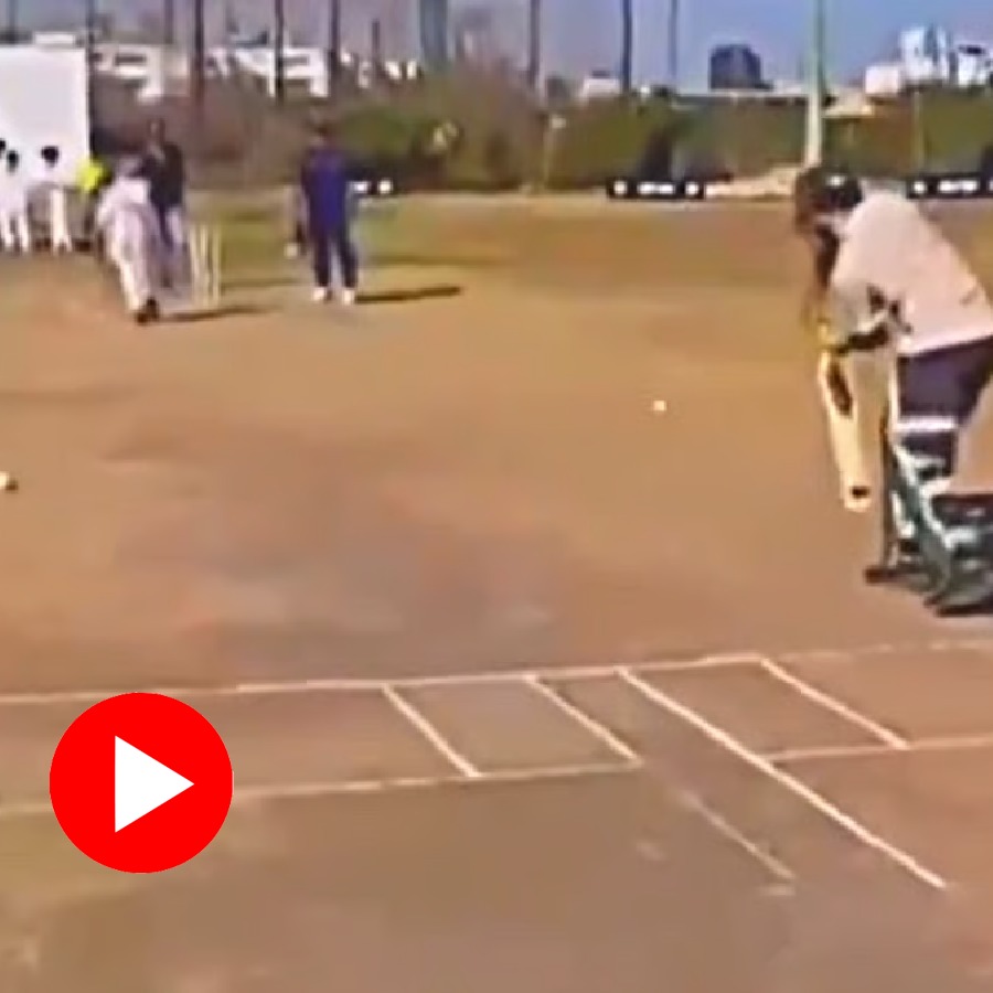 Pakistani batter Saim Ayub got Clean bowled by a school kid netizens reacts after video goes viral dgtl
