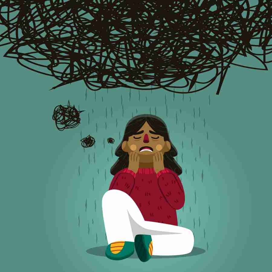 জট পাকিয়ে যায় চিন্তাভাবনা, আনন্দের অনুভূতিই চলে যায়।