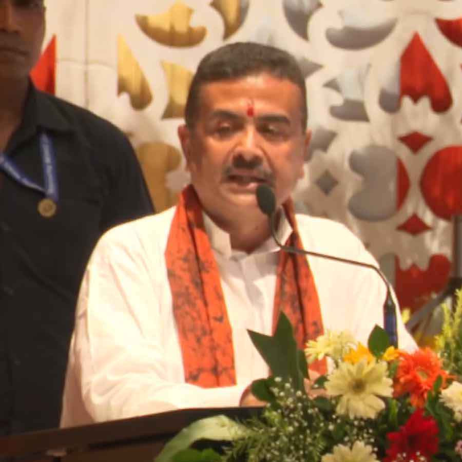 Chief Minister Subhendu Adhikari felicitated the successful students of secondary and higher secondary