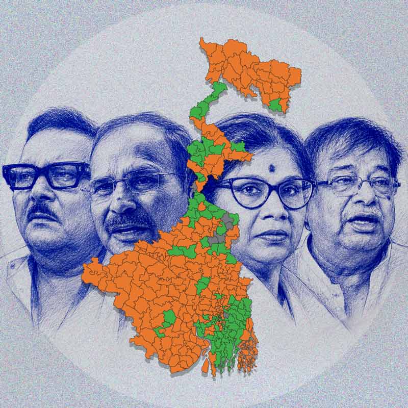 নিজেদের বুথেই হেরে গিয়েছেন মদন মিত্র, অধীর চৌধুরী, শশী পাঁজা এবং উদয়ন গুহ।