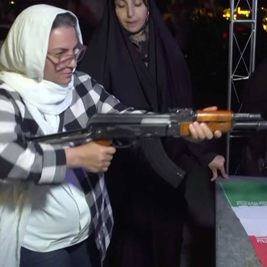 Iran gives training of AK-47 rifle to their countrymen including women and children in mosques to counter US and Israel 