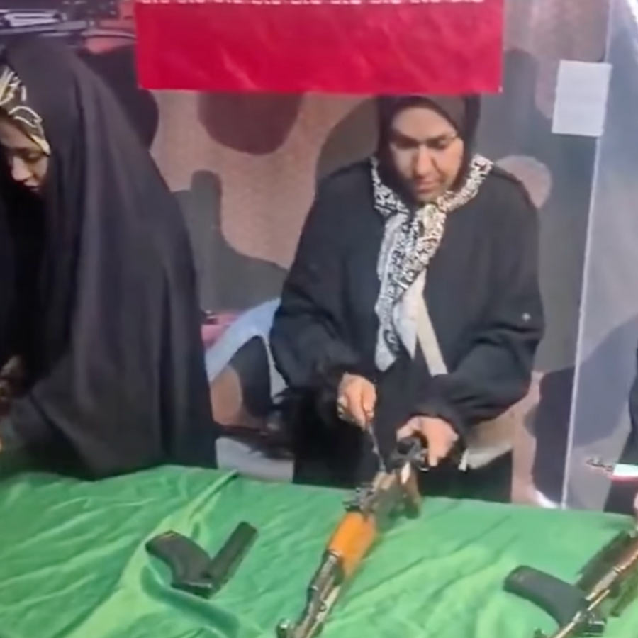 Iran gives training of AK-47 rifle to their countrymen including women and children in mosques to counter US and Israel 