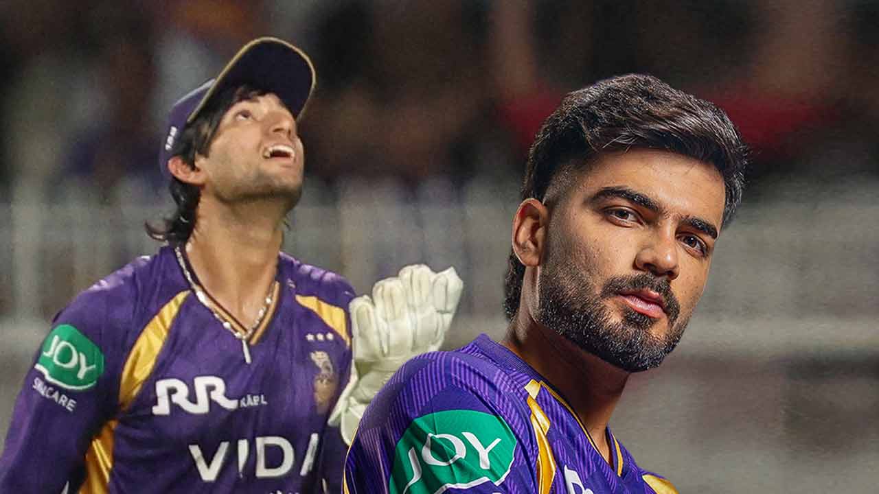 KKR cricketer Angkrish Raghuvanshi and Tejasvi Dahiya
