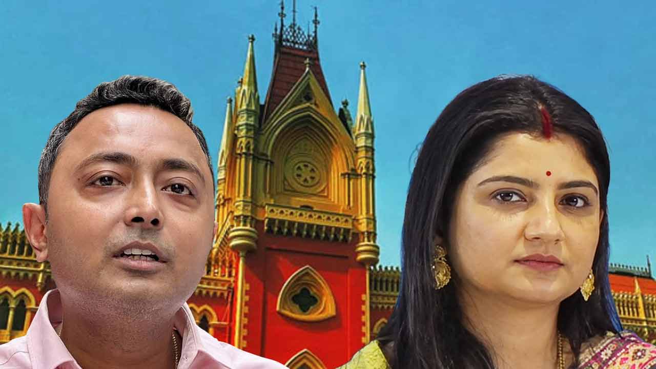 হাই কোর্টের দ্বারস্থ দেবরাজ এবং অদিতি। গ্রাফিক: আনন্দবাজার ডট কম।
