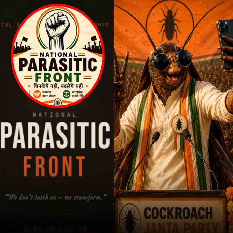 After Cockroach Janata Party another satirical movement Political Party National Parasitic Front come in focus