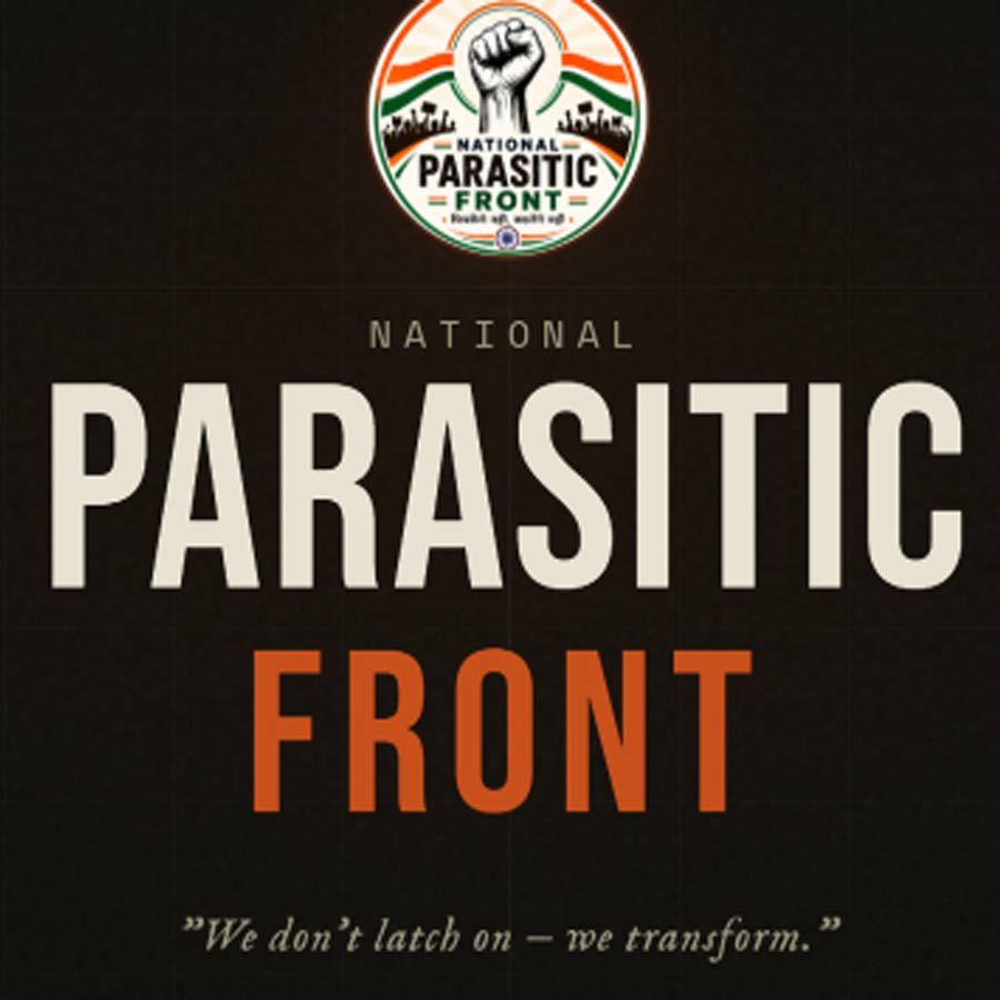 After Cockroach Janata Party another satirical movement Political Party National Parasitic Front come in focus