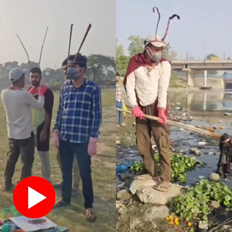Video shows cockroach party supporters cleaning Yamuna river bank