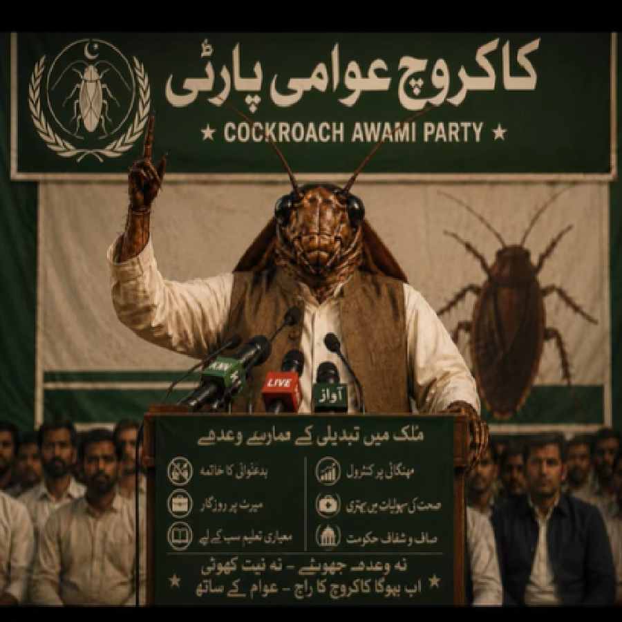 India’s Cockroach Janta Party Trend Crosses Border as Pakistan Launches Viral Cockroach-Themed Political Satire Parties