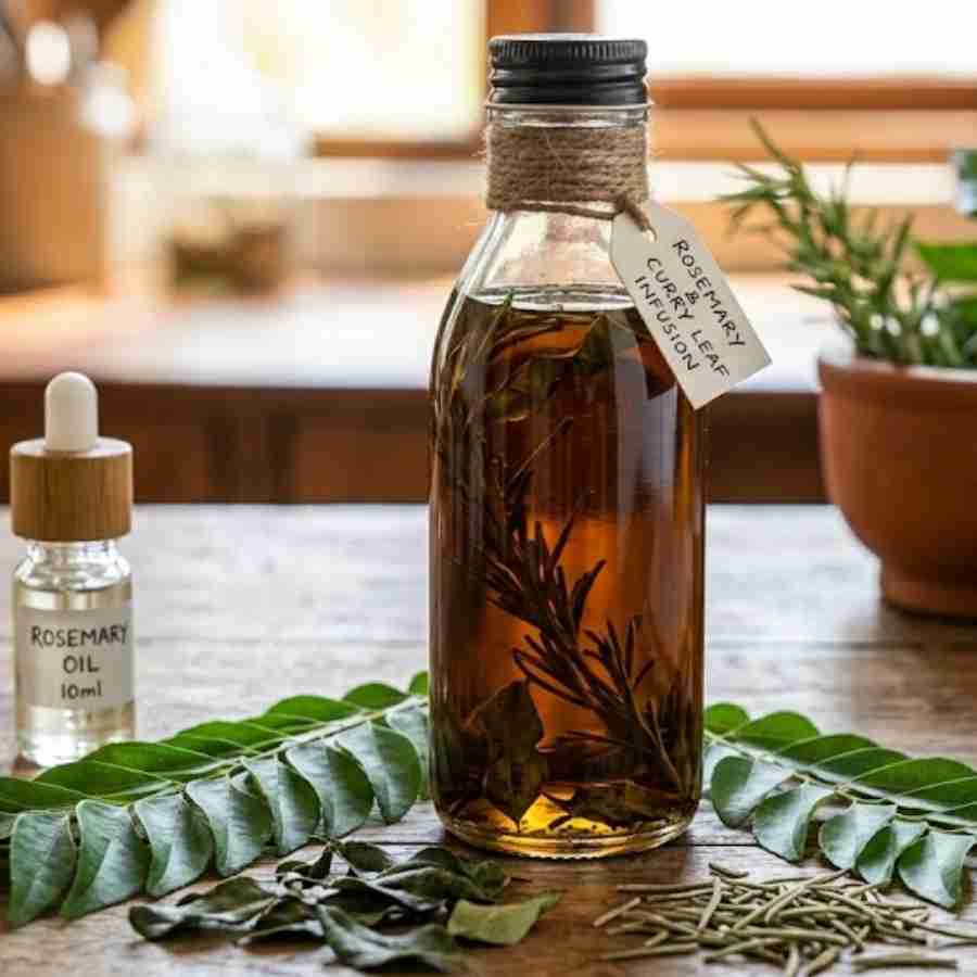 Worried about Grey Hair, Rosemary and Curry Leaf Oil Can Fix It
