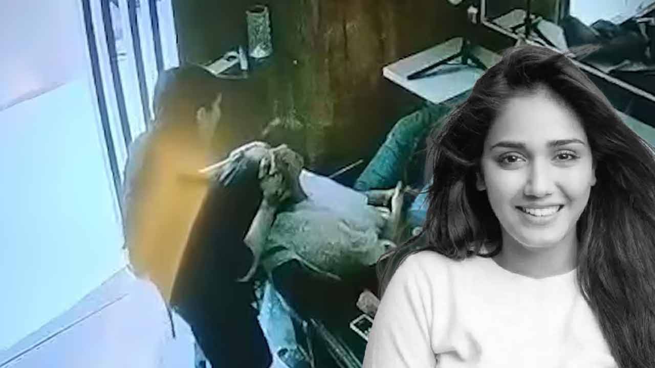 CCTV shows Twisha Sharma at beauty parlour hours before death