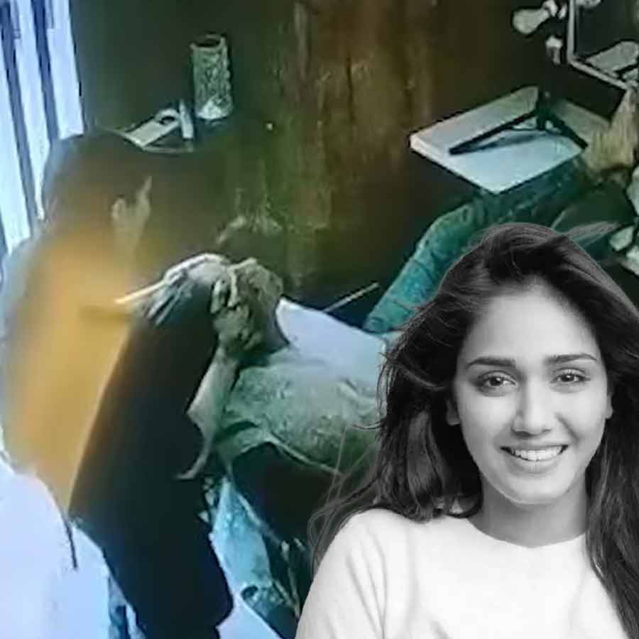 CCTV shows Twisha Sharma at beauty parlour hours before death