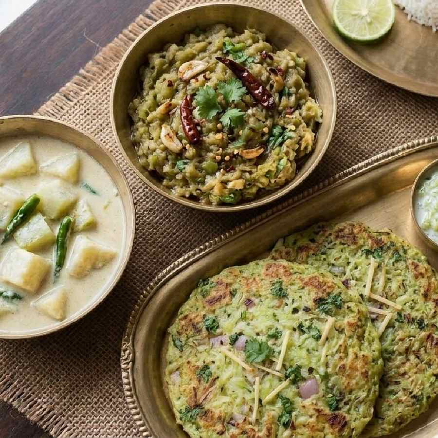 লাউ দিয়ে তৈরি সুস্বাদু খাবার।