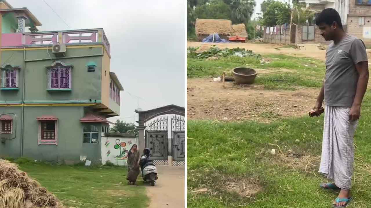 এই বাড়ি লক্ষ্য করে ছোড়া হয় বোমা।