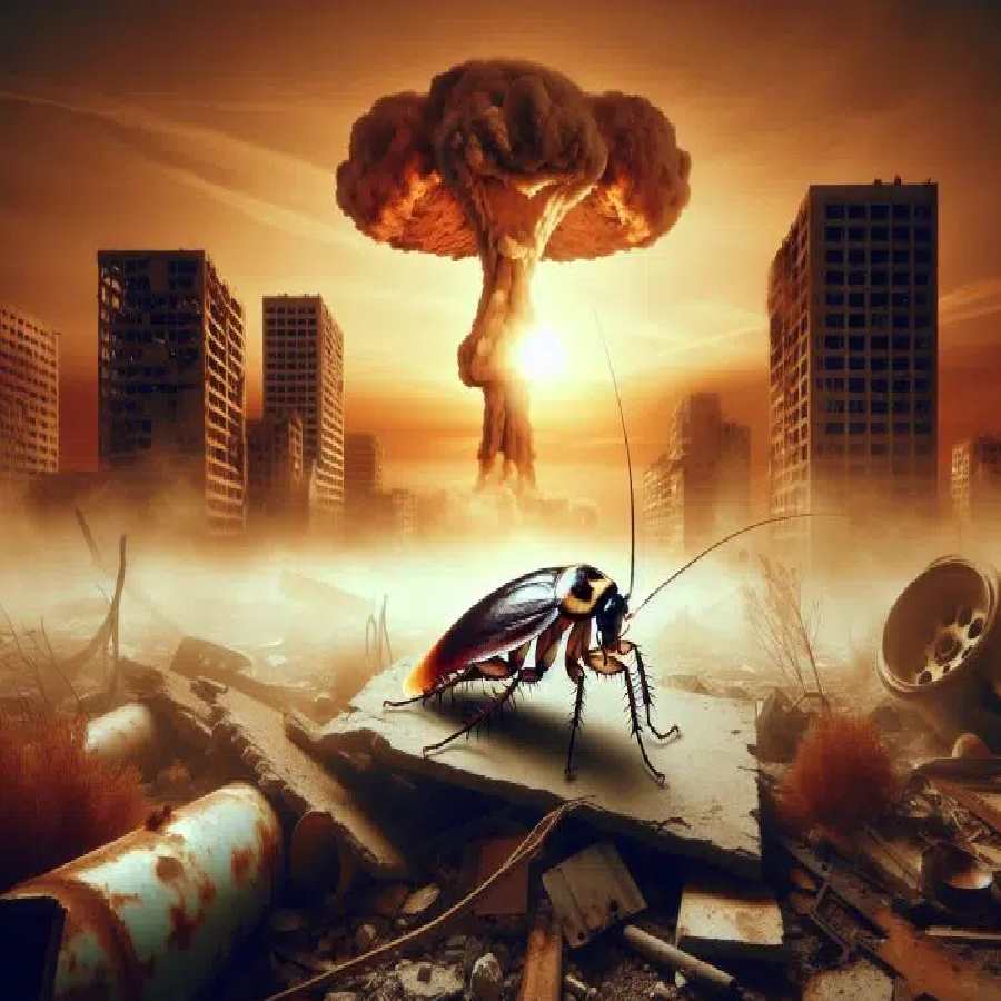 cockroach and nuclear explosion