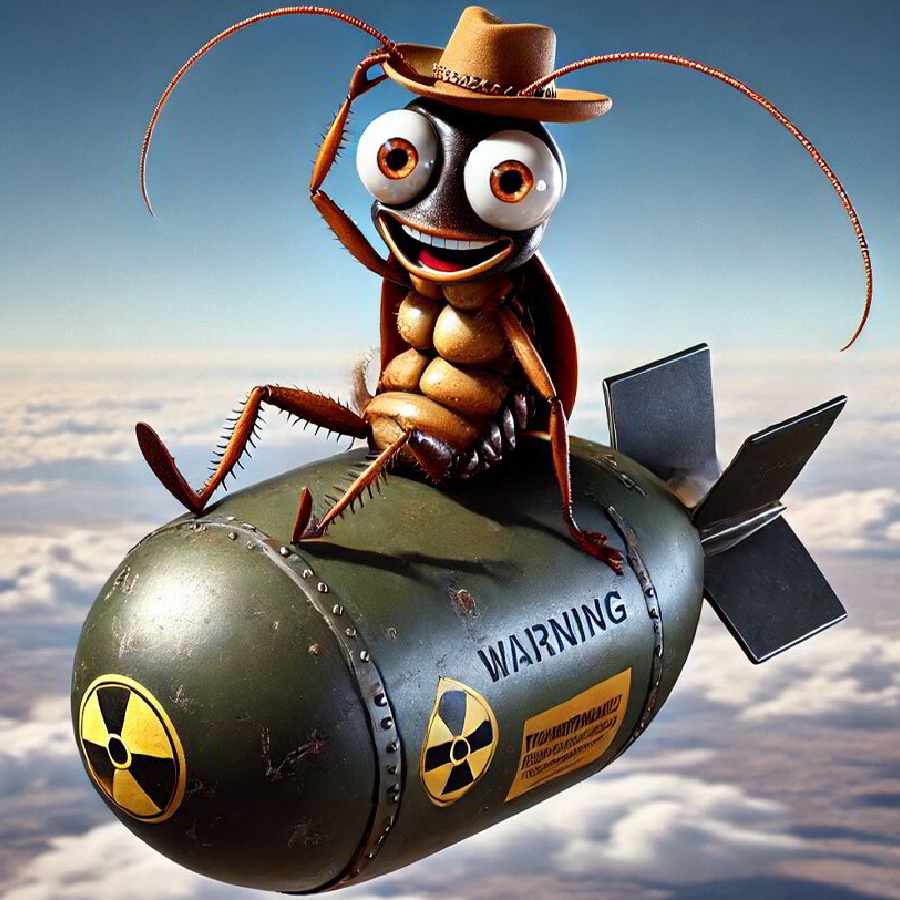 cockroach and nuclear explosion