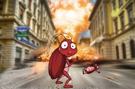 cockroach and nuclear explosion