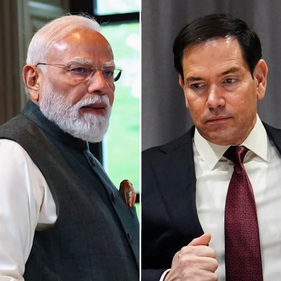 US secretary of state Marco Rubio holds talks with Prime Miniter Narendra Modi at Sewa Tirth