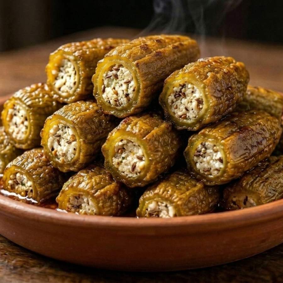 পুরভরা ঝিঙে ভাজা।
