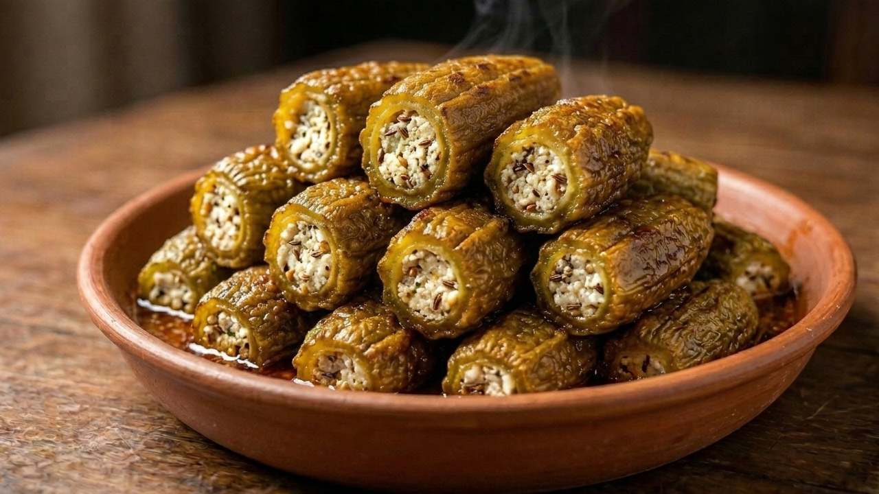 পুরভরা ঝিঙে ভাজা।
