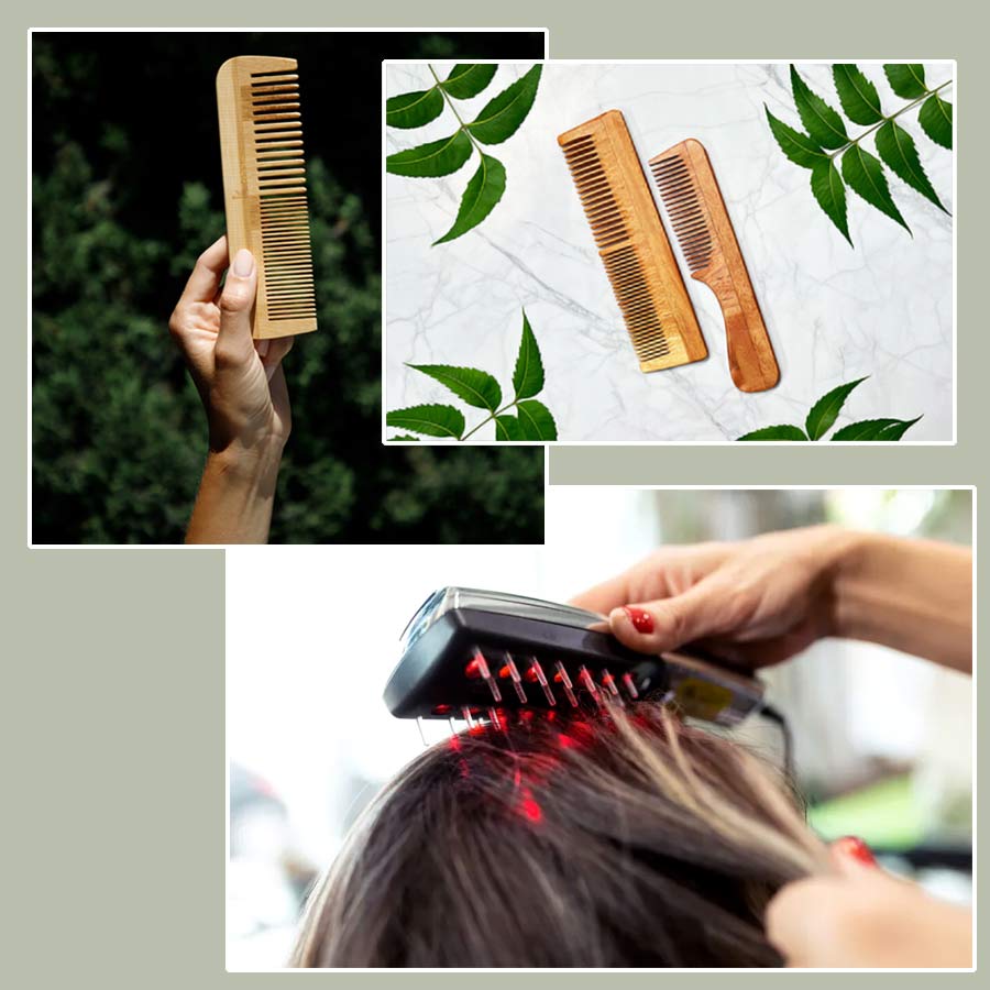 Bamboo, Neem, or Laser, which Comb is best for your Hair and Stopping Hair Fall