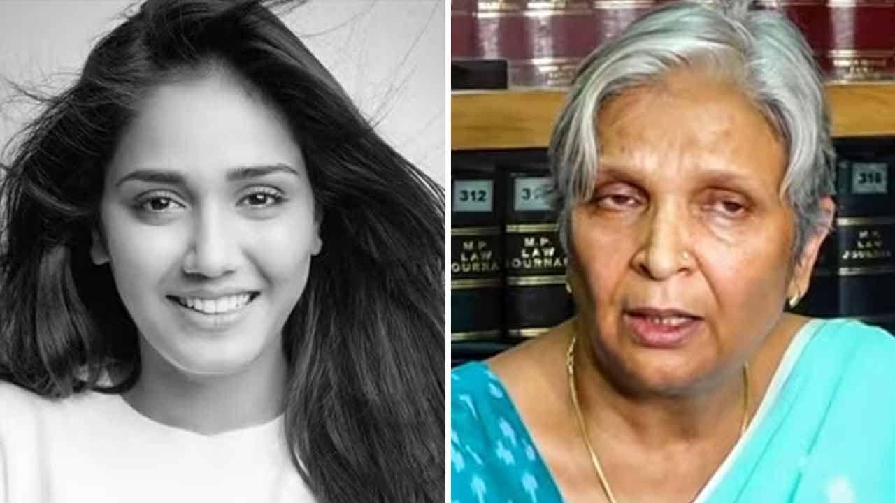 (বাঁ দিকে) ত্বিশা শর্মা। (ডান দিকে) ত্বিশার শাশুড়ি গিরিবালা সিংহ। ফাইল চিত্র।