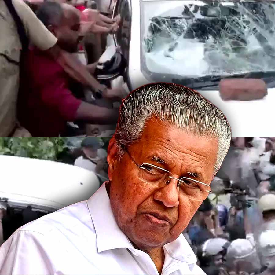 Ruckus outside former Kerala Chief Minister Pinarayi Vijayan’s Bakery Junction home as ED searches premises in CMRL case