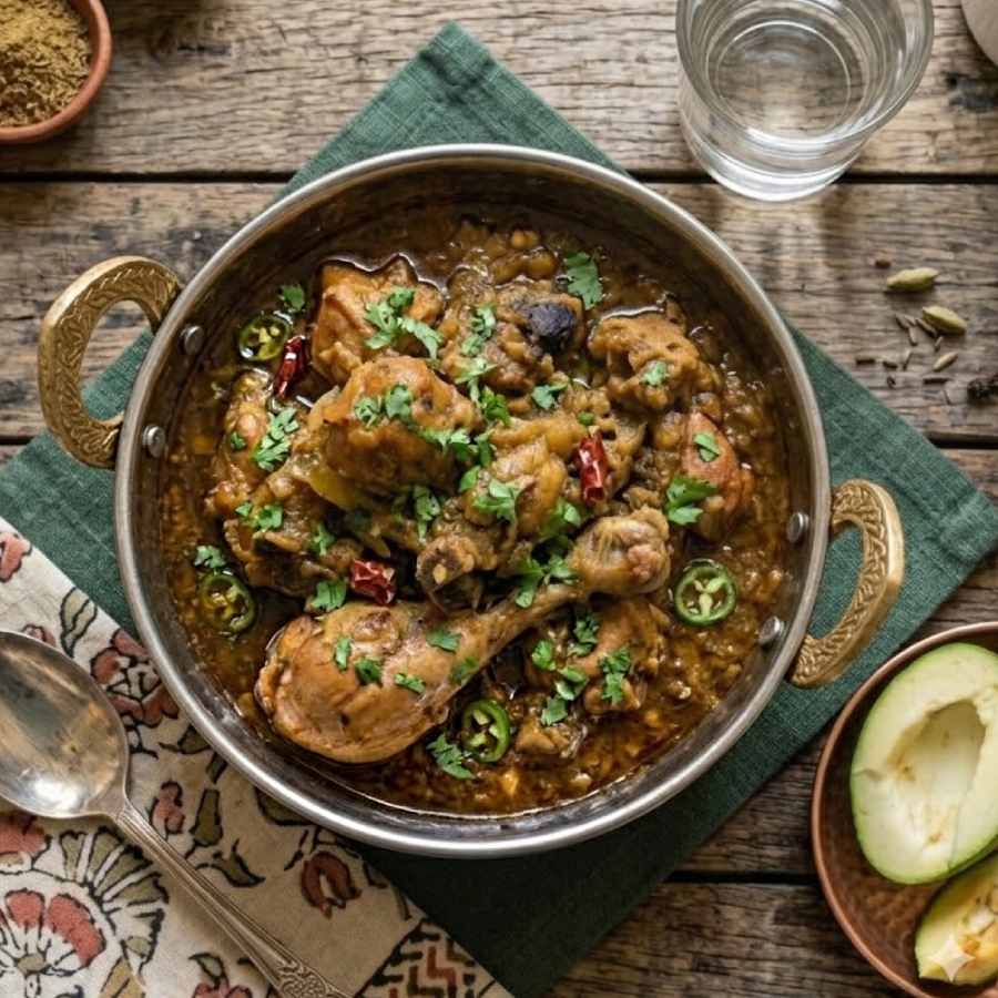 A Recipe of chicken curry with a twist of Raw Mango dgtl