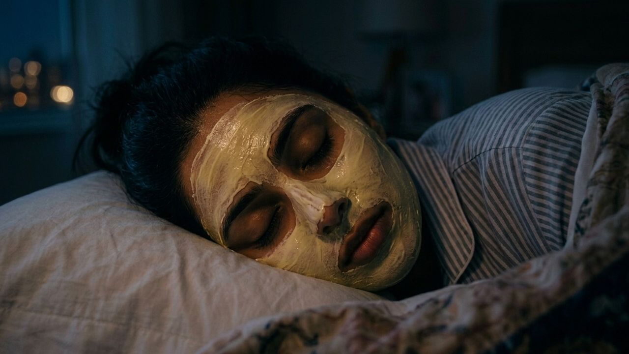 ‘স্লিপিং মাস্ক’ কী ভাবে মাখবেন মুখে?