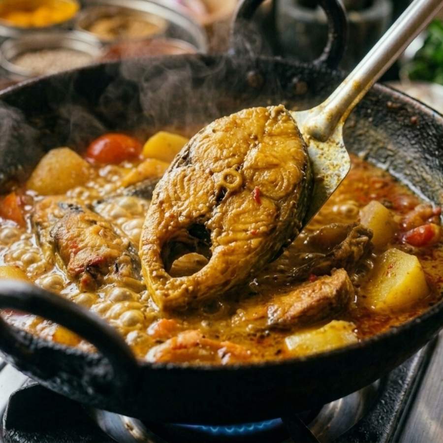 মাছ রাঁধার কৌশল।