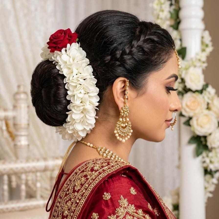 শাড়ির সঙ্গে সাজে সাবেক ছোঁয়া আনতে খুব সহজেই বেঁধে ফেলতে পারেন হাত খোঁপা। আর এই সাধারণ খোঁপাকে অসাধারণ করে তুলতে চুলে লাগিয়ে নিন পছন্দসই ফুলের মালা। 
