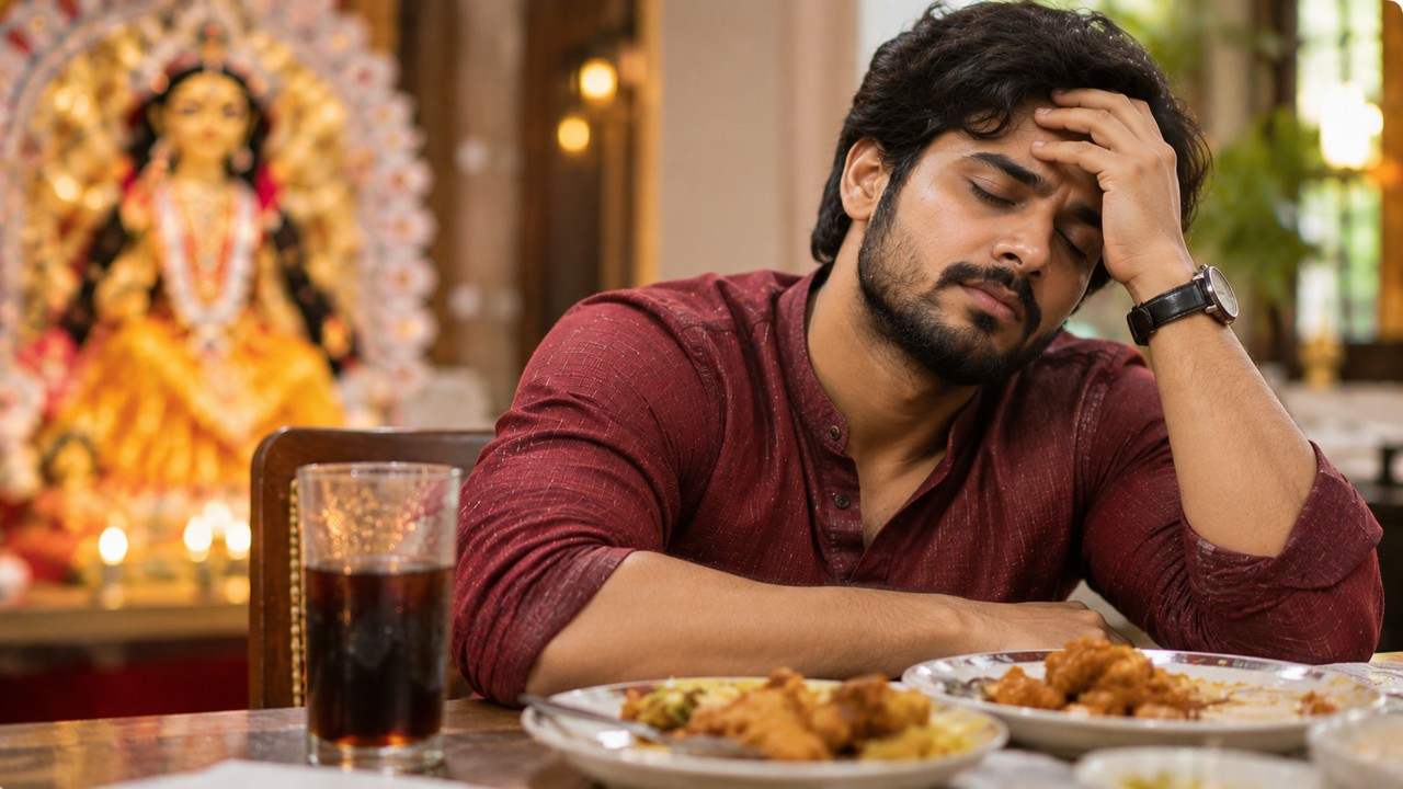 পুজোর সময় সারারাত জেগে ঠাকুর দেখা, অনিয়মিত জীবনযাপন, অতিরিক্ত তেল মশলা যুক্ত খাবার এই সব তো খুবই সাধারণ ব্যাপার। কিন্তু শরীরের বারোটা বাজিয়ে ফেলেছেন তো?