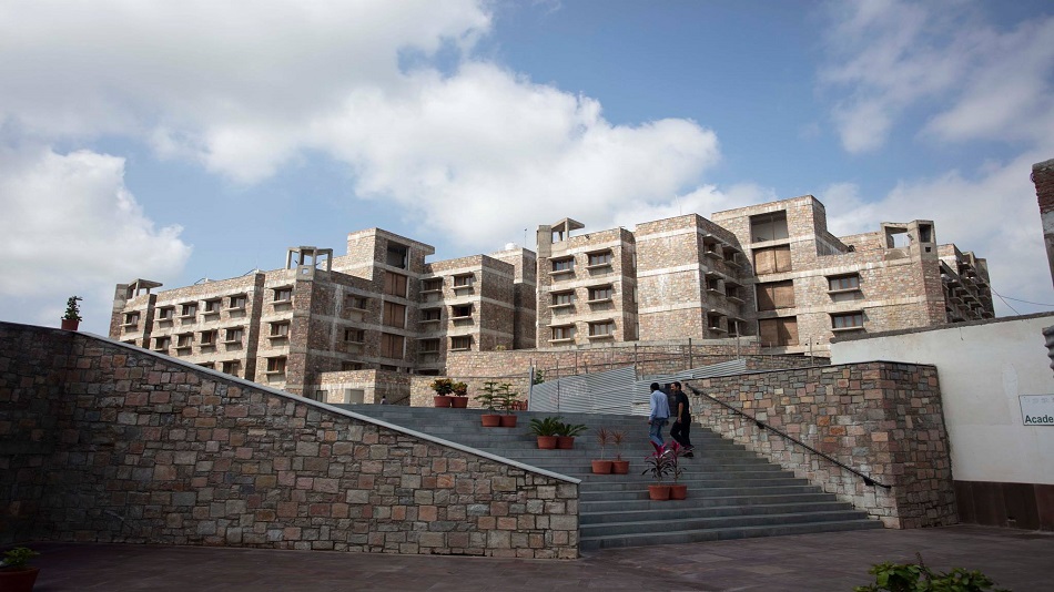 Iim ahmedabad plan section elevation picture