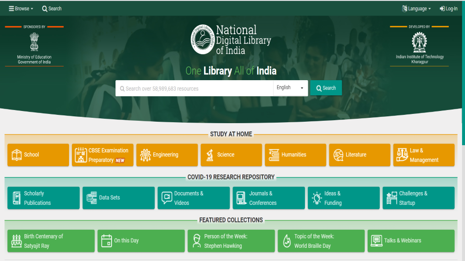 Digital library by IIT Kharagpur a treasure house for learners of all