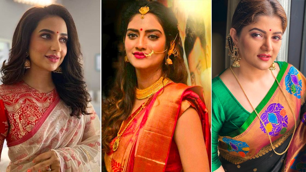 ওঁরা রাঁধেন, চুলও বাঁধেন। একা হাতে সামলানো সংসার সুখের হয় ওঁদেরই গুণে, শ্রীবৃদ্ধি হয় উপার্জনেরও। পর্দায় ওঁরাই সাক্ষাৎ মা লক্ষ্মী। পরিবারের সুখ-সমৃদ্ধির চাবিকাঠি যাঁর হাতে, সিনেমা, সিরিয়াল, সিরিজের সেই সর্বংসহা নায়িকারা তাই লক্ষ্মীরূপেই হাজির হন পর্দায়। ভরা লক্ষ্মীপুজোর মরসুমে দেখে নিন সেই লক্ষ্মীমন্ত কন্যেদের।