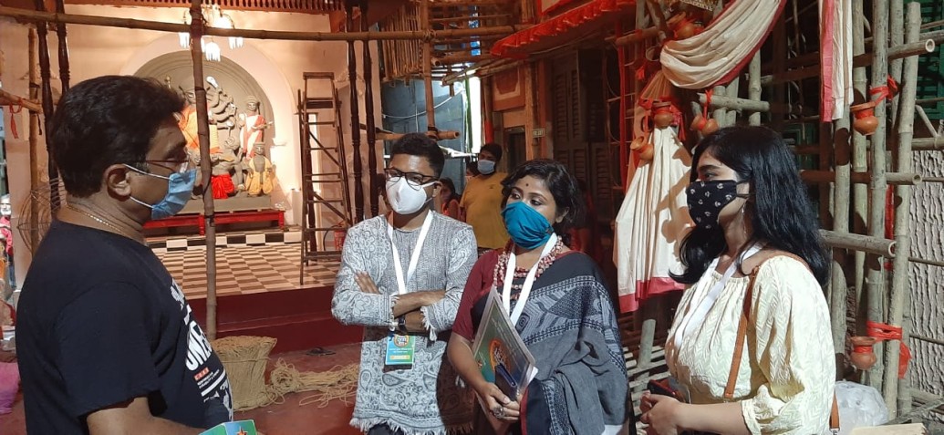 পুজো মন্ডপ পরিদর্শনে স্টার জলসা টিম