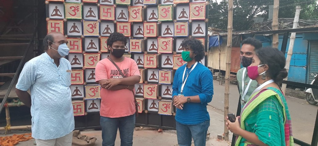 পুজো মন্ডপ পরিদর্শনে স্টার জলসা টিম