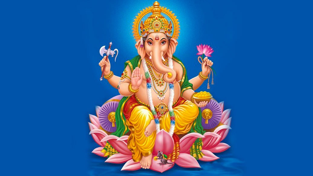 গণেশের জন্মবৃত্তান্ত নিয়ে প্রচলিত আখ্যানের মধ্যে সবথেকে জনপ্রিয় শিবপুরাণের কাহিনি। দুর্গা এক দিন স্নানের আগে হলুদবাটা দিয়ে তিনি একটি মূর্তি বানালেন। তাতে প্রাণপ্রতিষ্ঠা করে জন্ম হল গণেশের।