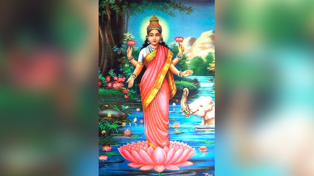 খ্যাতির গর্ভে জাতা লক্ষ্মী দেবী নারায়ণ অর্থাৎ বিষ্ণুকে স্বামী রূপে পাওয়ার জন্য সমুদ্রের মধ্যে প্রবেশ করে বহুকাল কঠোর তপস্যায় নিমগ্ন হলেন।