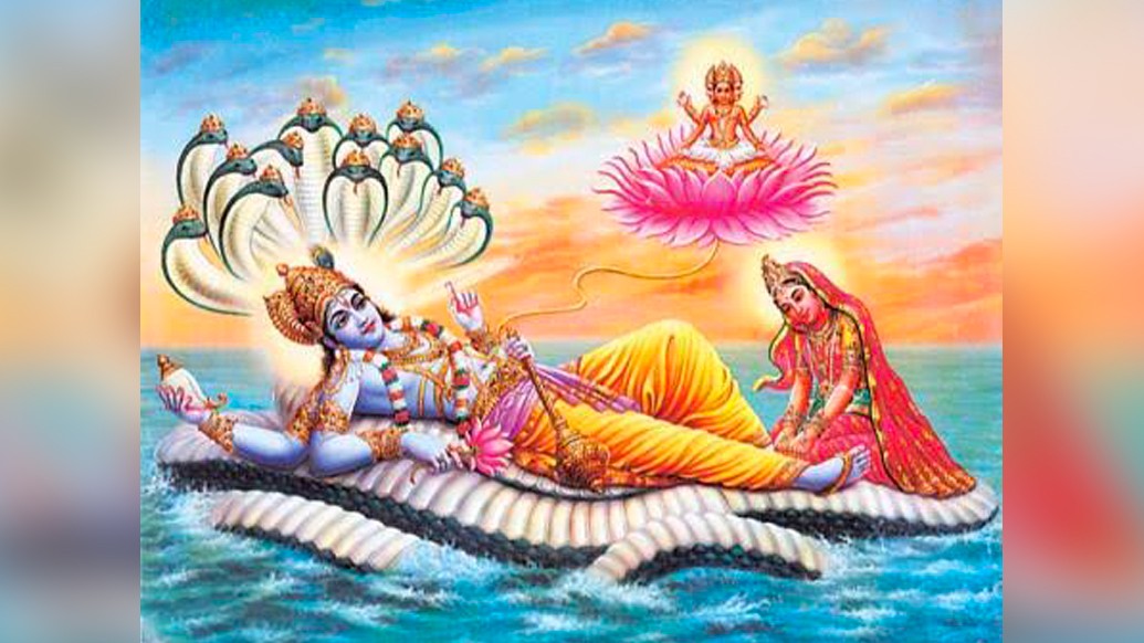 অন্য দেবতারা বিশ্বরূপ দেখাতে না পেরে লজ্জিত হয়ে চলে যান। তারপর লক্ষ্মীর তপস্যায় তুষ্ট হয়ে বিষ্ণু নিজে লক্ষ্মীর নিকট উপস্থিত হন এবং তাঁর ইচ্ছায় বিশ্বরূপ দেখান। তারপর মহর্ষি ভৃগু তাঁর কন্যা লক্ষ্মীকে বিষ্ণুর হস্তে সমর্পণ করেন। এভাবে লক্ষ্মী দেবী বিষ্ণুপত্নী হলেন।