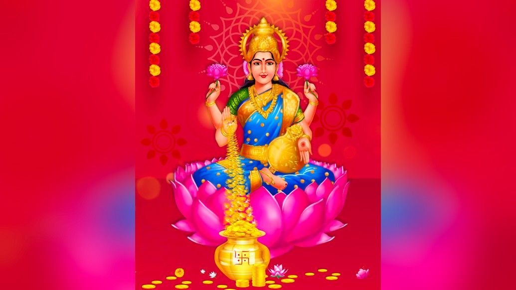 পদ্মের উপর বসে থাকেন অর্থাৎ পদ্মের সঙ্গে দেবীর একটি বিশেষ সম্পর্ক রয়েছে। পদ্ম হল সূর্যের প্রতীক।