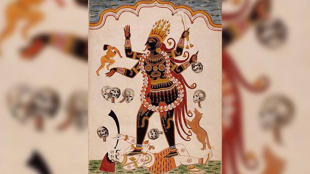 মহাদেব এর পর শিশুর বেশে দেবীর সামনে এসে কাঁদতে শুরু করেন। এতে দেবীর মনে বাৎসল্যের সূত্রপাত হয়। শিশুটিকে কোলে তুলে নিলেন তিনি।