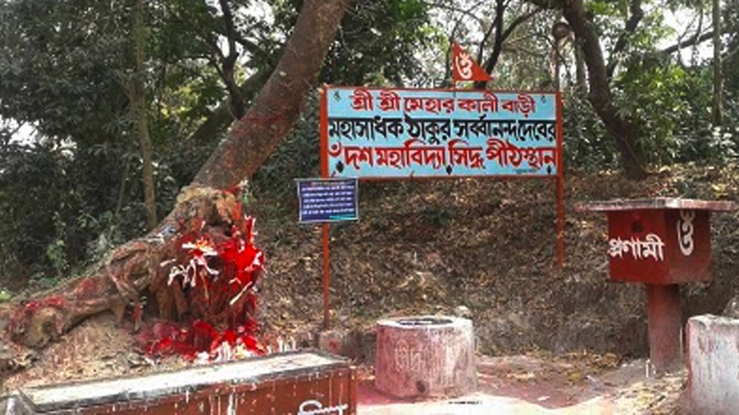 পৌষ মাসের উত্তরায়ণ সংক্রান্তিতে সর্বানন্দ সিদ্ধিলাভ করেছিলেন। ভক্তের ইচ্ছায় নাকি কালী তাঁর নখ দিয়ে অমাবস্যার রাতে পূর্ণিমার চাঁদের আলোয় মেহার আলোকিত করেন। মেহার হল শক্তিপীঠ। বাংলা তন্ত্রসাধনার পীঠস্থান। অজস্র সাধকের জন্মস্থানও। তাঁরই মধ্যে কয়েক জনের কথা তুলে ধরা হল এখানে।