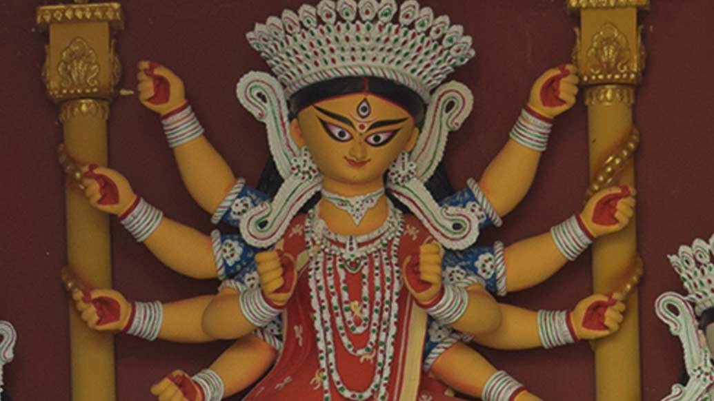 এ পুজোর উদ্যোক্তারা চান পৃথিবীর অসুখ সেরে যাক তাড়াতাড়ি।