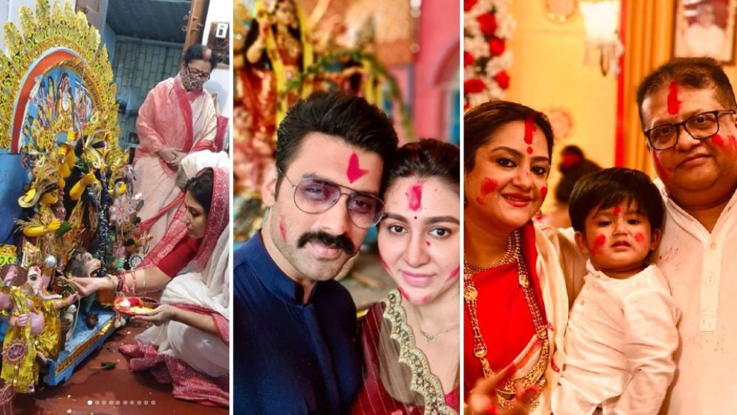 Durga Puja 2020: Tolly celebs share Dashami moments in social media dgtl