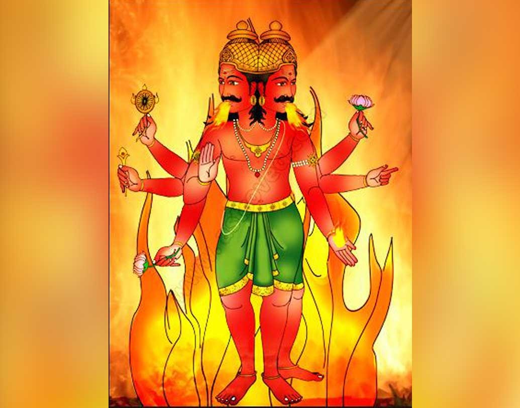 অগ্নি: হুতাশনের শক্তি হল দাহ। এই শক্তিও মাতৃশক্তি মাত্র। অগ্নি ছাড়া কোথাও কিছু নাই। সমগ্র বিশ্বের এই অগ্নিময় সত্তাটি দেবী মহামায়ারই সত্তা। এই শক্তিই দেবীকে অর্পণ করলেন অগ্নিদেব।