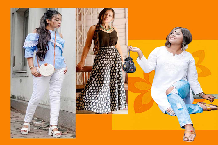 Durga Puja 2019 : Fusion fashion tips by fashion blogger Paushali Majumder and Roshni Sen dgtl